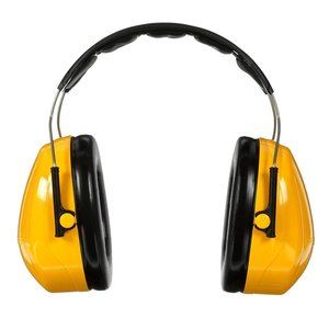 NEW 3M PELTOR Optime 98 Noise Canceling Yellow Earmuffs, Over-The-Head Style